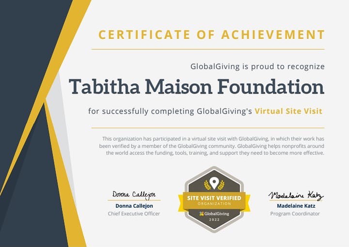 Certificate of Achievement (Global Giving)